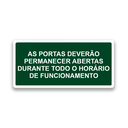 Ver imagem 1 de Placa Porta Aberta - M7