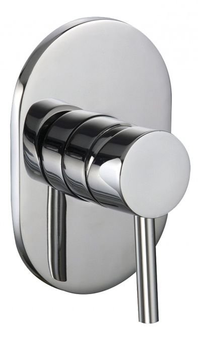 Acabamento para misturador monocomando para chuveiro base DOCOL - cromado - Rubinettos RB1467 Black  - 1