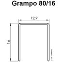 Ver imagem 2 de Grampo para Grampeador 80-16 Tipo Reto para Grampeadores Pneumaticos e Manuais Aco Carbono Rocama