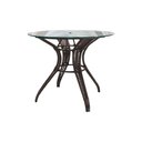 Ver imagem 2 de Mesa Redonda para Ombrelone 1,00m Tampo de Vidro com Furo em Aço e Junco Argila Caiapó