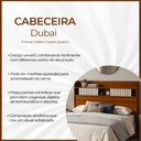 Ver imagem 2 de Cabeceira Dubai Queen em Madeira Maciça com Espaço Organizador Design Moderno Cinamomo
