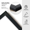 Ver imagem 5 de Kit 3 Quadros Decoração Ambiente Moderno Moldura Preta Mar Barcos Azuis