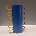 Ver imagem 5 de Vaso Decorativo Enfeite Casa Metal 20x12x12cm Azul