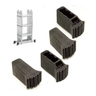 Kit 4 Un Pé Sapata Borracha Escada Articulada Multifuncional - 1