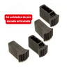 Kit 4 Un Pé Sapata Borracha Escada Articulada Multifuncional - 2