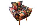 Ver imagem 2 de Poltrona Decorativa Opala Suede Triângulo Pés Madeira Ms Decor