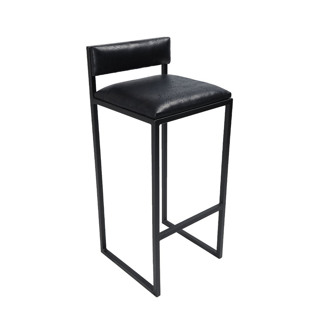 Jogo Bistro Estilo Industrial Moderno Imbuia Preto - Intagliato - 3