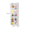 Livreiro Duplo Ely Organizador de Brinquedos Vertical Branco - 3