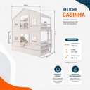 Ver imagem 4 de Treliche Casinha Dos Sonhos com Fechamento Inferior em Madeira Maciça Branco Housin