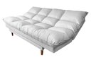 Ver imagem 2 de Sofá Cama Andorra Corano 3 Lugares Pés Madeira Branco 036 Império