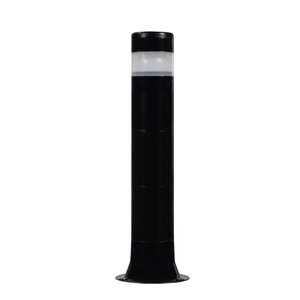 Poste Balizador Luminária Aura Casa Sítio Jardim 45cm Preto