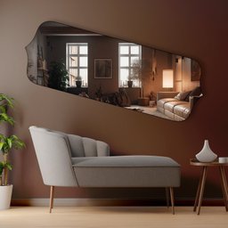 Espelho Grande Corpo Inteiro Orgânico 70x170cm Bali - 3