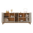 Ver imagem 3 de Buffet Aparador 190cm 4 Portas com Adega Lizz - 6 Cores:off White/cedro