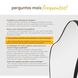 Espelho Grande Decorativo Orgânico Pinterest 60x110 Curves - 8