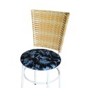 Ver imagem 5 de 6 Cadeiras para Mesa Branca Hawai Palha Assento Floral:floral Preto