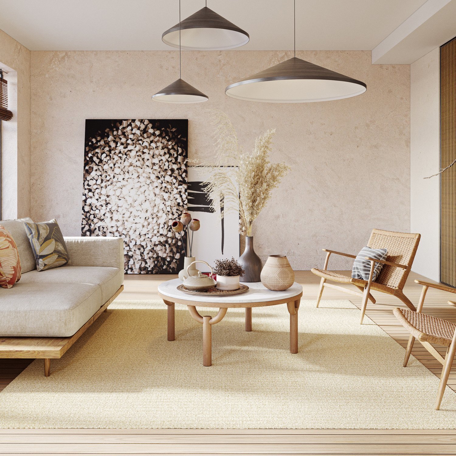 Tapete de Sisal Original Circular Capri Duna 2,0 - 6