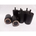 Ver imagem 6 de Kit de 7 Pés para Cama Box ou Baú Casal P63 Preto Madeira