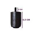 Ver imagem 5 de Kit de 7 Pés para Cama Box ou Baú Casal P63 Preto Madeira