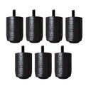 Ver imagem 4 de Kit de 7 Pés para Cama Box ou Baú Casal P63 Preto Madeira