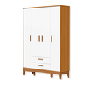 Ver imagem 5 de Quarto de Bebê Berço + Cômoda + Guarda Roupas Fosco Flip Branco Fosco/Savana