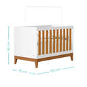 Ver mais imagens de Quarto de Bebê Berço + Cômoda + Guarda Roupas Fosco Flip:branco Fosco/savana