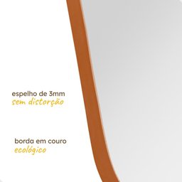 Espelho Orgânico Decorativo Grande 60x110cm Marrocos - 5