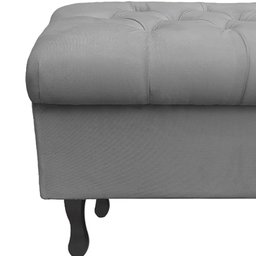 Recamier Puff Bau Bia 120x Suede Cinza - Majú Decor - 3