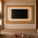 Ver imagem 1 de Painel para TV Serena Suspenso até 60 Polegadas 100% MDF LED 3500k 217cm