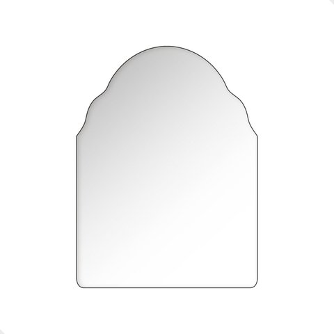 Espelho do Pinterest Grande Orgânico 44x64cm Marrocos