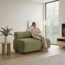 Ver imagem 2 de Sofá Namoradeira e KIT2 Poltronas Decorativa para Sala Zarah Bouclê D03 - D'Rossi