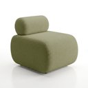 Ver mais imagens de Sofá Namoradeira e KIT2 Poltronas Decorativa para Sala Zarah Bouclê D03 - D'Rossi