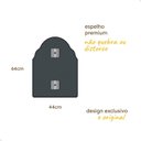 Ver imagem 7 de Espelho do Pinterest Grande Orgânico 44x64cm Marrocos