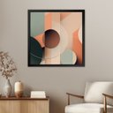 Ver imagem 2 de Kit 2 Quadros 50cm X 50cm Riscos Abstratos Tropical Artes