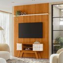 Ver imagem 1 de Painel Piso Teto New Interlagos com Rack Bancada Atlanta New Silverstone Ambiente Cinamomo Off White