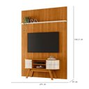 Ver imagem 3 de Painel Piso Teto New Interlagos com Rack Bancada Atlanta New Silverstone Ambiente Cinamomo Off White