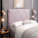 Ver imagem 6 de Cabeceira Cama Box Casal Queen Size Mel 160cm com Frame Suede Rosa Bebê - Desk Design