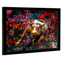 Ver imagem 1 de Quadro Decorativo Touro de Wall Street Bitcoin