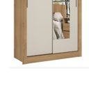 Ver imagem 3 de Roupeiro City Glass Solteiro 2 Portas 1 Gaveta THB