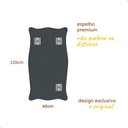 Ver imagem 2 de Espelho Orgânico Decorativo Grande 60x110cm Paris