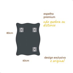 Espelho Pinterest Decorativo Grande 60x80cm Paris - 4