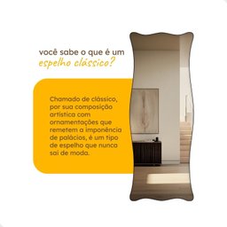 Espelho Corpo Inteiro Moderno do Pinterest 70x170cm Paris - 8