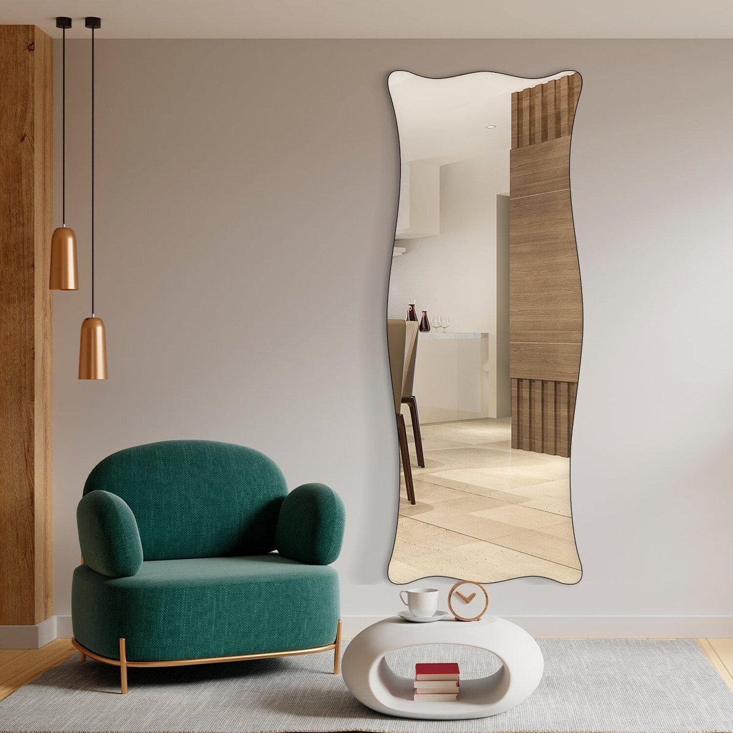 Espelho Corpo Inteiro Moderno do Pinterest 70x170cm Paris - 5