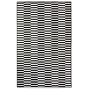 Ver imagem 2 de Tapete Sala Geométrico Listras 100x150 Preto Prata Listrado