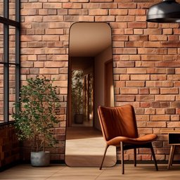 Espelho Tetris Base Reta com Moldura Corpo Inteiro 170x70cm - 3