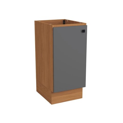 Balcão Kappesberg Pixel 1 Porta Canela/cinza Sagrado 40cm