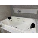 Ver imagem 7 de Banheira de Hidromassagem Cristal Duo 6 Jatos com Alças e Piso Antiderrapante 170x110cm em Acrílico Branco Ouro Fino