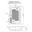 Ver imagem 3 de Banheira Cristal Duo 1,70 (1,70 X 1,10 X 0,40)