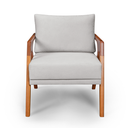 Ver imagem 2 de Poltrona Raphaela Tecido Bouclé Cinza Claro