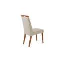 Ver imagem 3 de Mesa de jantar + 4 Cadeiras Itália tecido 120 cm linho palha