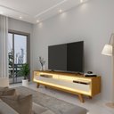 Ver imagem 1 de Rack para TV com LED Requinte 172 Naturale Off White - Gelius